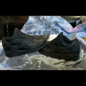 Nike Airmax 90 Triple Black Leather